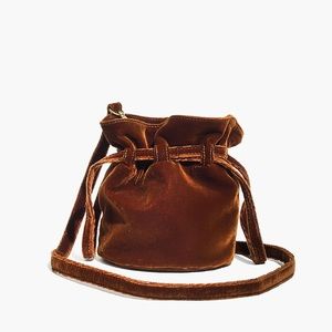 Madewell: The Florence Drawstring Crossbody Bag in Velvet